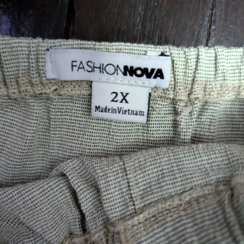 Fashion Nova Strapless Green Gauze Romper - Picture 2 of 7